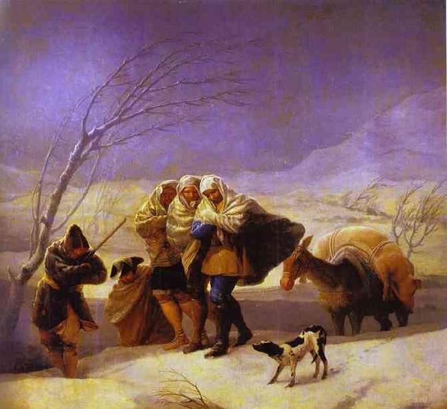 Francisco Jose de Goya The Snowstorm China oil painting art